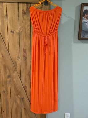 Old Navy Bright Orange Stretch Jersey Top